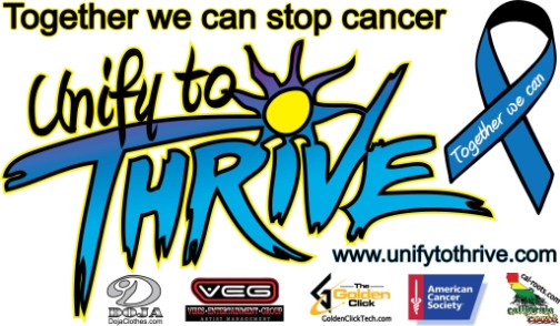 Thrive Reggae Rock brings you Unify to Thrive! Together, we can stop cancer! Shirts/Hoodies for sale!